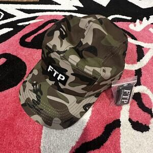 FTP Velcro Logo Camp Hat (Camo) – One Size – Brand New